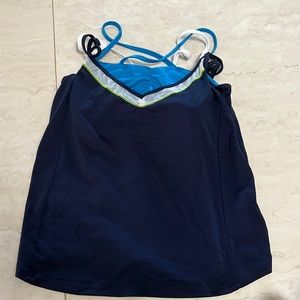 Lucky in love tennis tank top
